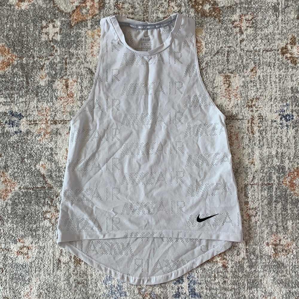 Women’s Nike Workout Tank Top DriFit Gym Bra Pickleball Tennis Athleisure Sweat - Picture 4 of 8